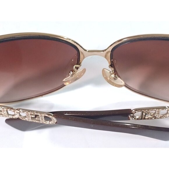 Vintage Fendi Gold Logo Chain Women's Sunglasses With Swarovski Crystals  FS478R - Picture 12 of 16